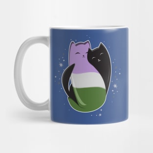 Genderqueer Cat LGBT Pride Flag Mug